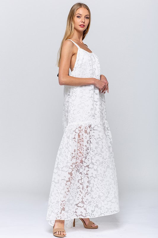 Lace Maxi Dress Blu Boutique Corp Lace Maxi Dress Blu Boutique Corp
