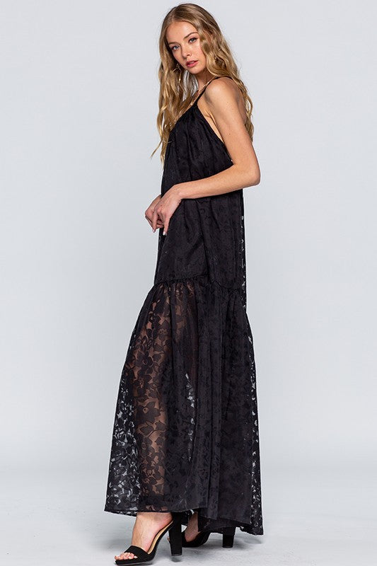 Lace Maxi Dress Blu Boutique Corp Lace Maxi Dress Blu Boutique Corp