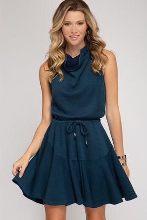 Dress with Flare Skirt Blu Boutique Corp Dress with Flare Skirt Blu Boutique Corp